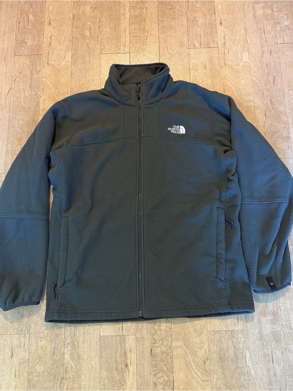 The North Face Men's Full-Zip Fleece Jacket - Charcoal Sz. XL